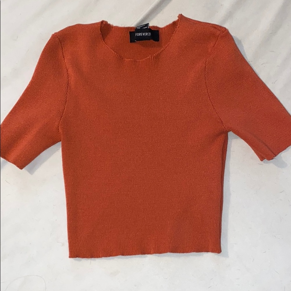 Orange Forever 21 Crop